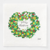 Paper Napkin: Frohe Weihnachten Serviette (Vorderseite)