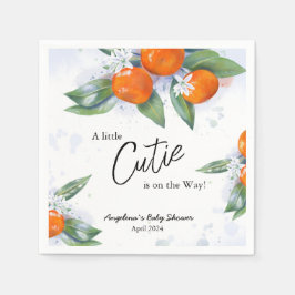 Paper Napkin für Babydusche mit Mandarine Serviette