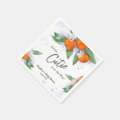 Paper Napkin für Babydusche mit Mandarine Serviette (Ecke)