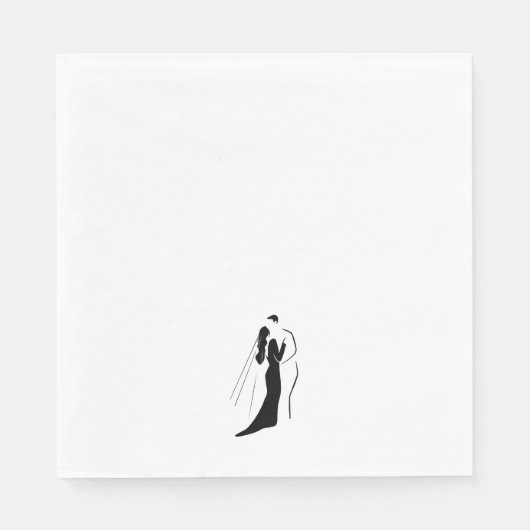 Paper Napkin - Hochzeit Serviette (Vorderseite)