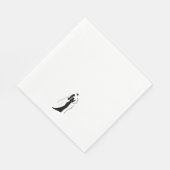 Paper Napkin - Hochzeit Serviette (Ecke)