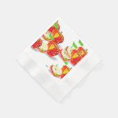 Paper Napkin : Liebe von Äpfeln Serviette (Ecke)