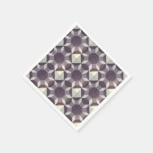Paper Napkin - Lila Quilt Muster Serviette (Ecke)