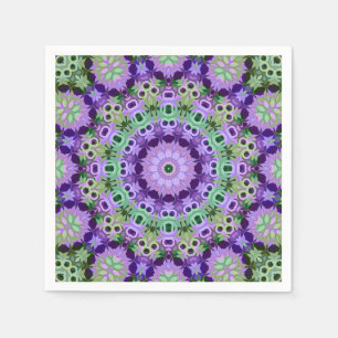 Paper Napkin Mandala rundes Muster Kaleidoskop Serviette