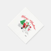  Paper Napkin  : Merry Christmas Serviette (Ecke)