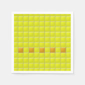 Paper Napkin - Mosaikplätze in Gelb Serviette (Vorderseite)