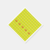 Paper Napkin - Mosaikplätze in Gelb Serviette (Ecke)