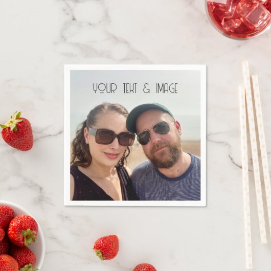 Paper Napkin Party Custom Foto erstellen Sie Ihre Serviette (Beispiel)