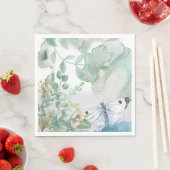 Paper Napkin Pastells Floral Butterfly Serviette (Beispiel)