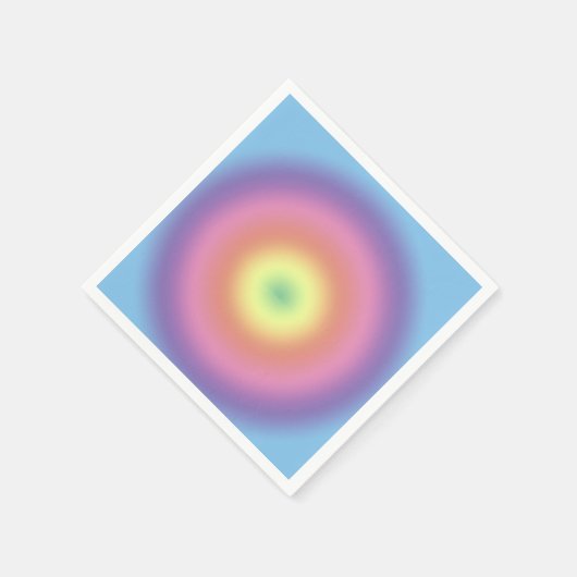 Paper Napkin - Rainbow Circle Serviette (Ecke)