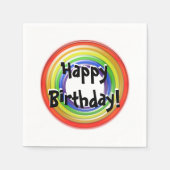 Paper Napkin - Rings in Primärfarben Serviette (Vorderseite)