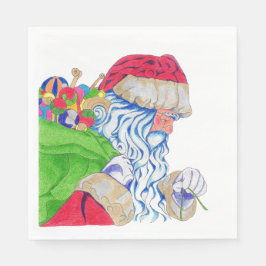 Paper Napkin Santa Serviette