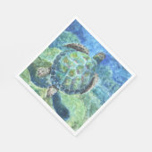Paper Napkin Sea Turtle #2 Serviette (Ecke)
