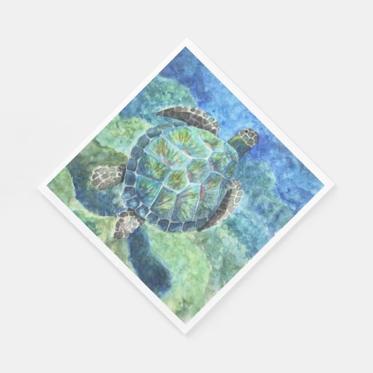 Paper Napkin Sea Turtle #2 Serviette (Ecke)