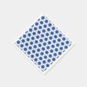 Paper Napkin - Stilvolle Blume in Reihen Serviette (Ecke)