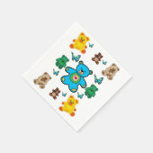 Paper Napkin-Teddybären Serviette (Ecke)
