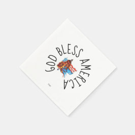 Paper Napkin: Unabhängigkeitstag Serviette