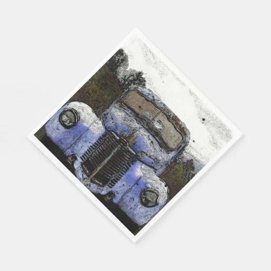 Paper Napkin Vintag Truck Serviette (Ecke)