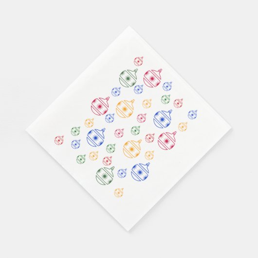 Paper Napkin - Weihnachtsbaumdekorationen Serviette (Ecke)