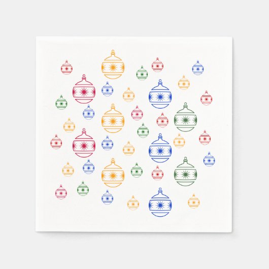 Paper Napkin - Weihnachtsbaumschmuck Serviette (Vorderseite)