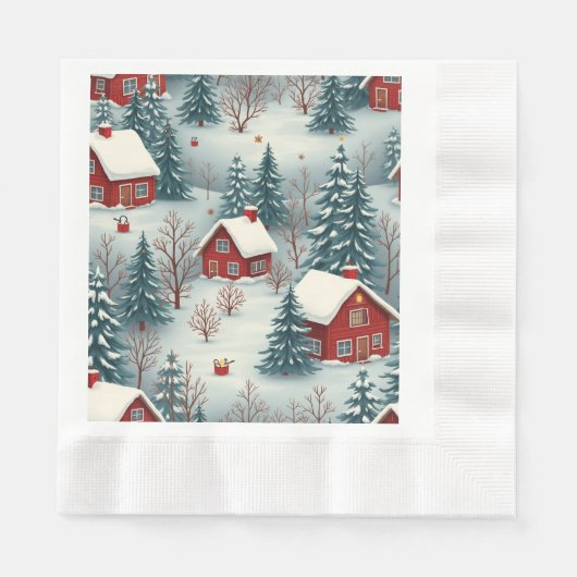 Paper Napkin (Winter) Serviette (Vorderseite)