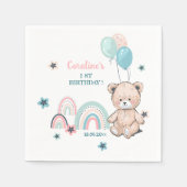 Paper Napkin zum ersten Geburtstag . Serviette (Vorderseite)