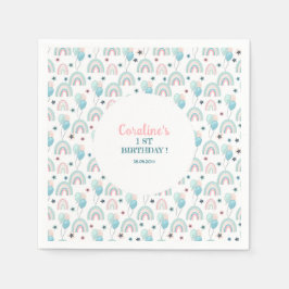 Paper Napkin zum ersten Geburtstag . Serviette