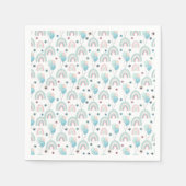 Paper Napkin zum ersten Geburtstag. Serviette (Vorderseite)