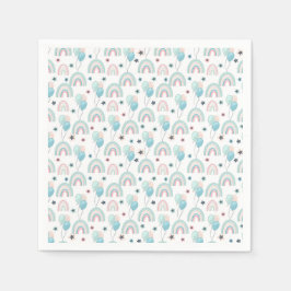 Paper Napkin zum ersten Geburtstag. Serviette