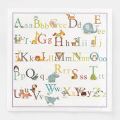 Paper Napkins - Alphabet Serviette (Vorderseite)