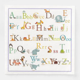 Paper Napkins - Alphabet Serviette