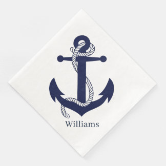 Paper Napkins - Anker und Seile des nautischen The Serviette