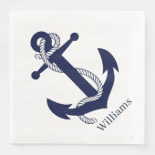 Paper Napkins - Anker und Seile des nautischen The Serviette (Vorderseite)