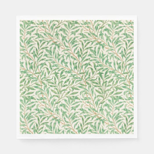 Paper Napkins Art Nouveau Willow Bough Pattern Serviette (Vorderseite)