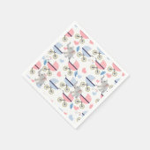 Paper Napkins Baby Stroller Elephant Stork  Serviette (Ecke)