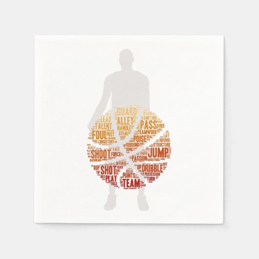 Paper Napkins Basketball Player Serviette (Vorderseite)