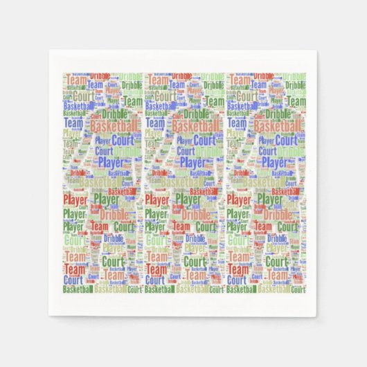 Paper Napkins Basketball Player Serviette (Vorderseite)