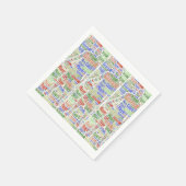 Paper Napkins Basketball Player Serviette (Ecke)