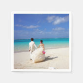 Paper Napkins Beach Wedding Serviette (Vorderseite)