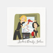 Paper Napkins, Beauty Salon Stylist Serviette (Vorderseite)