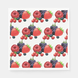 Paper Napkins-Berry Berry Serviette