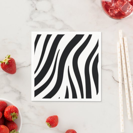 Paper Napkins, Black Leopard Napkins Serviette (Beispiel)