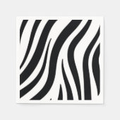 Paper Napkins, Black Leopard Napkins Serviette (Vorderseite)