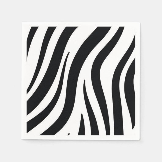 Paper Napkins, Black Leopard Napkins Serviette (Vorderseite)