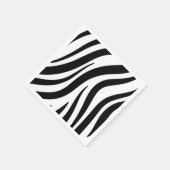 Paper Napkins, Black Leopard Napkins Serviette (Ecke)