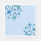Paper Napkins-Blue Hydrangeas Serviette (Vorderseite)