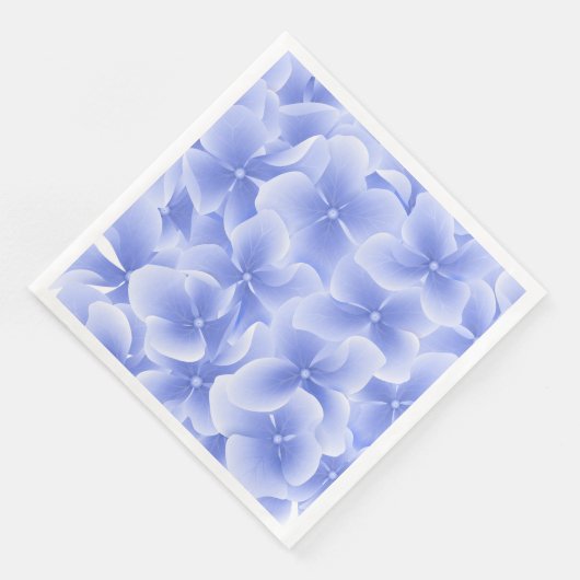 Paper Napkins-Blue Hydrangeas Serviette (Ecke)