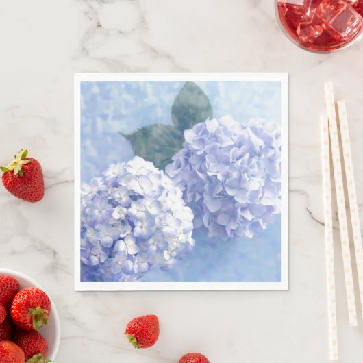 Paper Napkins-Blue Hydrangeas Serviette (Beispiel)