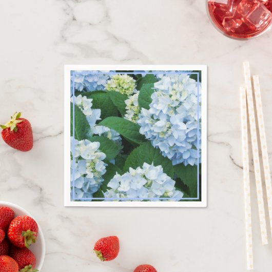 Paper Napkins-Blue Hydrangeas Serviette (Beispiel)