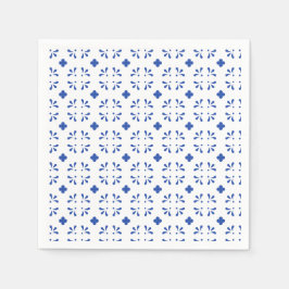Paper Napkins Blue White Delft Dekoration Chinoise Serviette